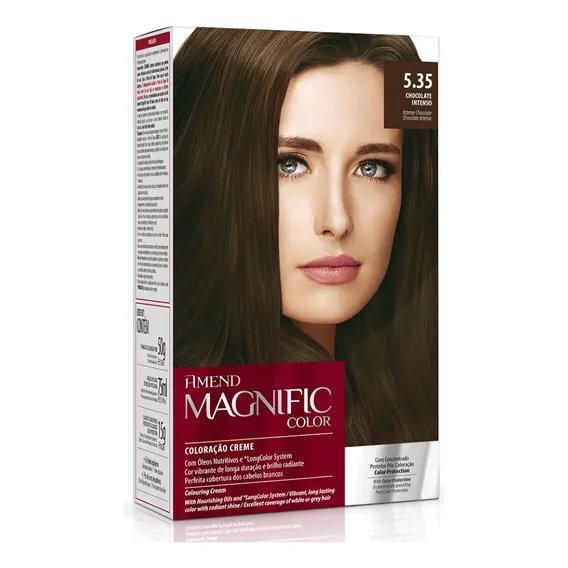 Coloração Creme 5.35 Chocolate Intenso Amend Magnific Color Foto 1