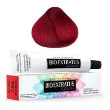 Coloração Creme Bio Extratus Color 7.66 Louro Médio Vermelho Foto  mini 1