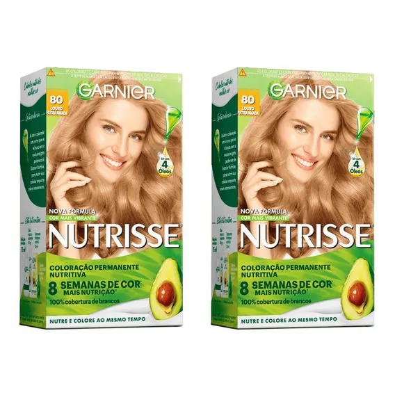 Coloraçao Nutrisse 80 Louro Claro / Pátria Amada - Kit C/2un Tom Sem tom Foto 1