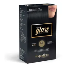 Coloração Creme Acquaflora Kit Hidra Gloss 1.0 Preto Foto mini 1