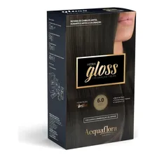 Coloração Creme Acquaflora Kit Hidra Gloss 6.0 Louro Escuro Foto mini 1