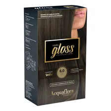 Coloração Creme Acquaflora Kit Hidra Gloss 6.0 Louro Escuro Foto mini 3