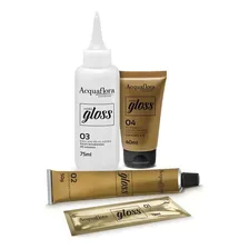 Coloração Creme Acquaflora Kit Hidra Gloss 6.0 Louro Escuro Foto mini 2