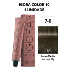 Coloração Igora Color 10 7-0 Louro Médio Natural 60g Foto mini 3