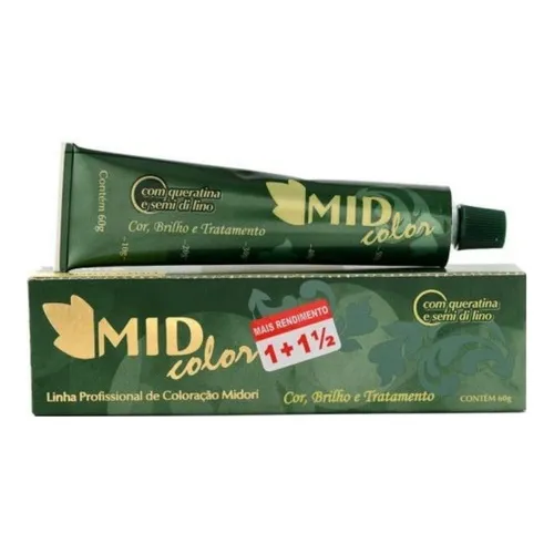 Coloração Mid Color Midori Unidade- 5.0 Castanho Claro Tom 5 castanho claro Foto 1