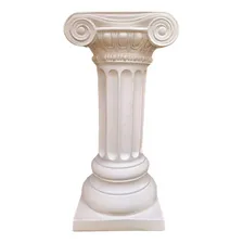 Coluna Grega Branca Trabalhada 60 Cm Grécia Decoração Luxo Foto  mini 1