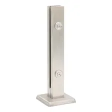 Coluna Torre 40cm 2 Furos Escovada Aço Inox Foto mini 1