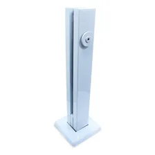Coluna Torre Inox 30 Cm Branco Guarda Corpo De Segurança Foto  mini 1
