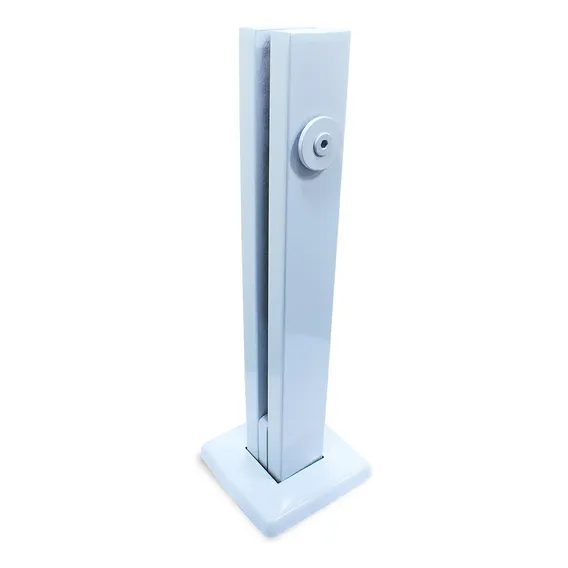 Coluna Torre Inox 30 Cm Branco Guarda Corpo De Segurança Foto 1