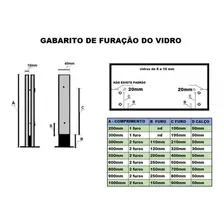 Coluna Torre Inox 30 Cm Branco Guarda Corpo De Segurança Foto mini 3