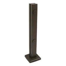 Coluna Torre Inox 304 20cm Retangular Guarda Corpo Bronze Foto  mini 1