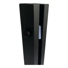 Coluna Torre Pinça Em Aço Inox Preto 40 Cm Para Vidro Foto mini 2