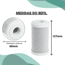 Combo 10 Peças Refil Filtro Carvão Ativado 5 Polegadas Foto mini  3
