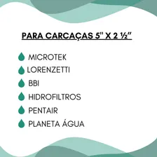 Combo 10 Peças Refil Filtro Carvão Ativado 5 Polegadas Foto mini 4