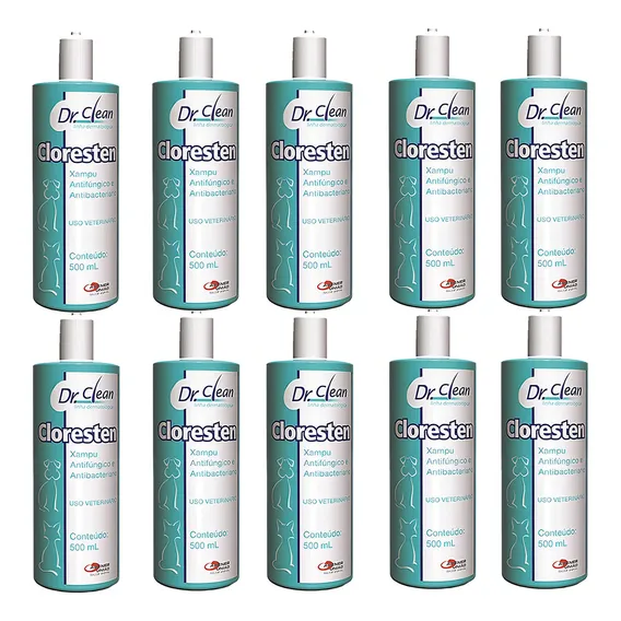 Combo 10un Shampoo Cloresten 500ml Cada - Agener Foto 1