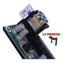 Combo 12 X Travas Clip Fixação Pci-e Riser Mineração Rig Foto  mini 1