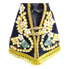 Combo 2 Broche P + M Oficial Manto Nossa Senhora Aparecida Cor Dourado Foto mini 2