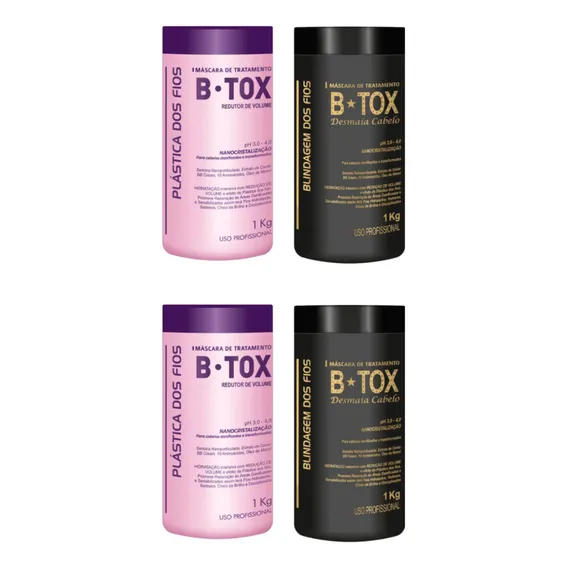 Combo 2 Btox Blindagem 1k E 2 Btox Plastica Fios 1k Foto 1