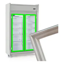Combo 2 Gaxeta Borracha Freezer Gelopar Gevt 2p 41x141cm Cor Cinza Foto mini 1