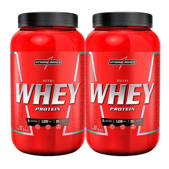 Combo 2 Nutri Whey Isolado Conc Chocolate Integralmedica Foto 1