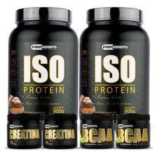 Combo 2 Whey 100% Isolado Blend + 2 Bcaa + 2 Creatina Sabor Baunilha Foto mini 1