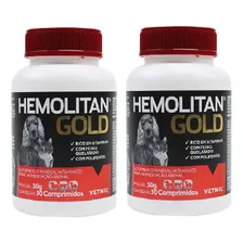 Combo 2un Hemolitan Gold 30 Comprimidos - Cães Gatos Vetnil Foto mini 1