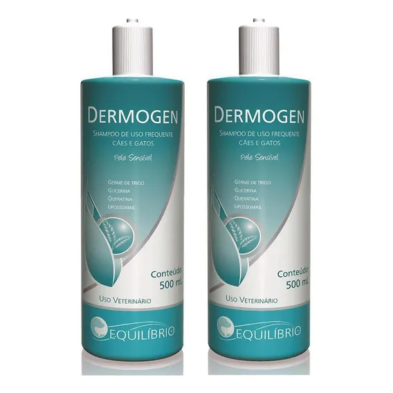 Combo 2un Shampoo Dermogen Pele SensÃvel 500ml - Agener Foto 1