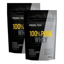 Combo 2x 100% Pure Whey Refil 825g - Probi贸tica Sabor Baunilha Foto mini 1