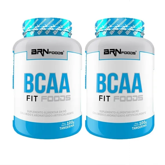 Combo 2x Bcaa 100gr - Brn Foods Sabor Tangerina Foto 1