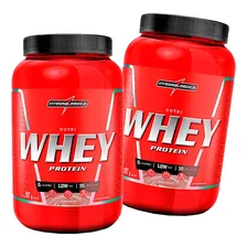 Combo 2x Nutri Whey Pote - Integral Medica - 907g Sabor Morango Foto mini 1
