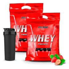 Combo 2x Nutri Whey Refil - Integral Medica - 907g Sabor Morango Foto  mini 1