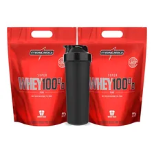 Combo - 2x Whey 100% Pure - 907g + Coq - Integral Medica Sabor Morango Foto  mini 1