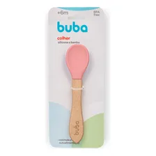Combo 3 Colher Buba Silicone Higiênica E Prática Alimentação Cor Rosa Foto mini 2