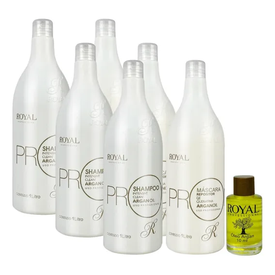Combo 3 Kit Royal Escova Progressiva Promax Argan + Foto 1