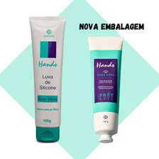Combo 3 Luvas De Silicone Aleo Vera 100g - Originais Hinode Foto mini  2