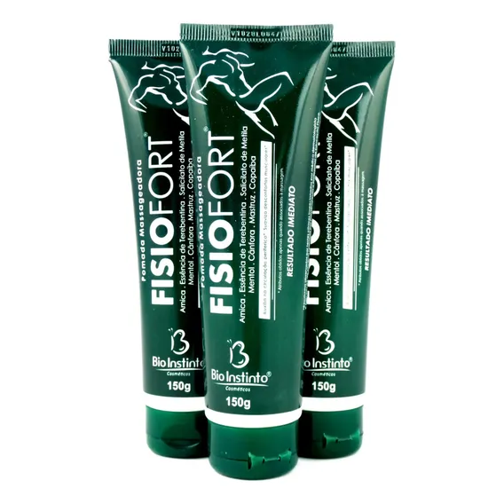 Combo 3 Pomadas Massageadora Fisiofort De 150g Foto 1