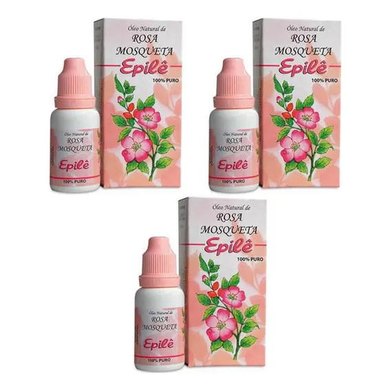 Combo 3 Rosa Mosqueta Epilê Óleo 10ml Foto 1