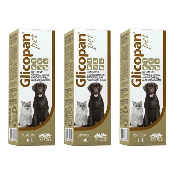 Combo 3 Unidades Glicopan Pet 125  - Vetnil Foto 1
