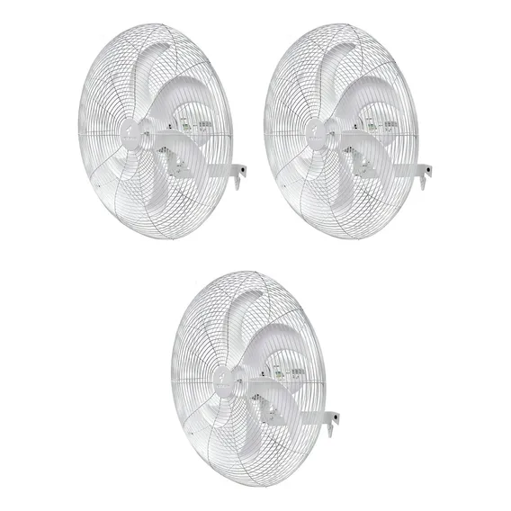 Combo 3 Ventiladores Bivolt De 65cm Vpl Ventisilva Branco 127v/220v Foto 1