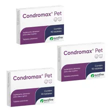 Combo 3un Condromax Pet 90 Comprimidos Cada - Ourofino Foto mini 1
