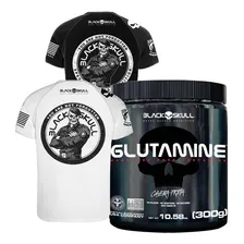 Combo 3x Glutamine 300g - Glutamina Caveira Preta - Black Skull Sabor Sem Sabor Foto mini  2