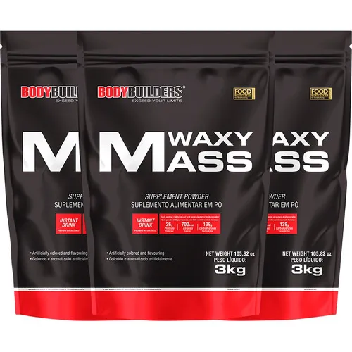 Combo 3x Hipercalorico 3kg - Bodybuilders Sabor Baunilha Foto 1
