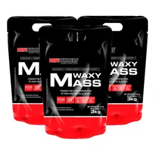 Combo 3x Hipercalorico Waxy Mass 3kg - Bodybuilders Sabor Chocolate Morango Baunilha Foto mini 1