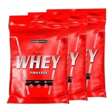 Combo 3x Nutri Whey Isolado Concentrado 907 - Integralmédica Sabor Chocolate Foto mini 1