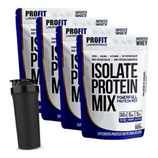 Combo 4 Whey Protein Isolado Isolate Mix Refil 900g + Sabor Chocolate Foto  mini 1