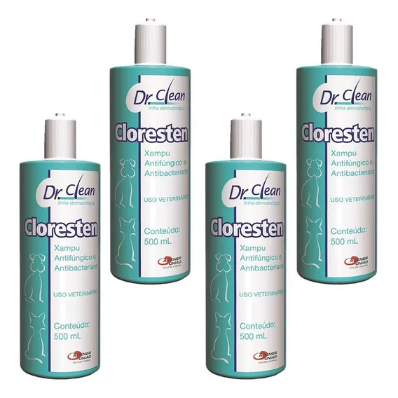 Combo 4un Shampoo Cloresten 500ml - Agener Foto 1