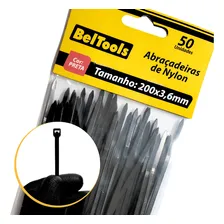 Combo 50 Abraçadeira Nylon 200x3,6mm Preta Beltools Foto mini 1