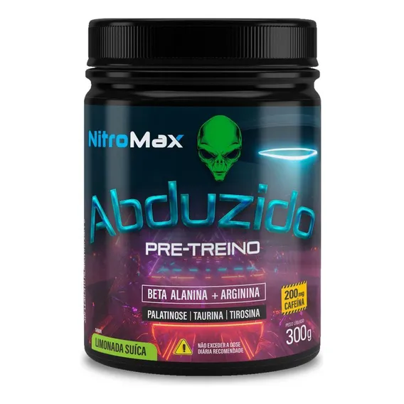 Combo 50 Potes Pré Treino Nitromax Abduzido 300g em Pó Sabor Limonada Suíça Foto 1