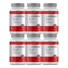 Combo 6 Potes L Arginina 2000mg 60 Capsulas Lauton Nutrition Sabor Sin Sabor Foto  mini 1