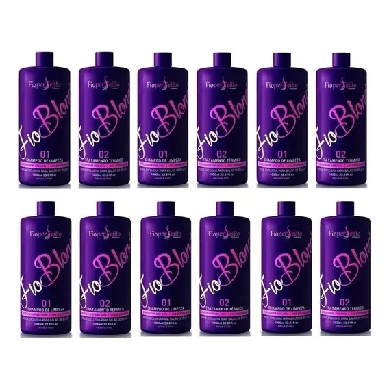 Combo 6 Unid. Kit Selagem Blond Térmica Capilar 1 Litro Foto 1